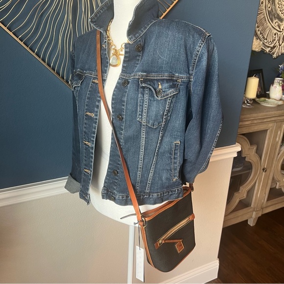 NWT Dooney & Bourke Black and Brown Crossbody Bag - Picture 10 of 11